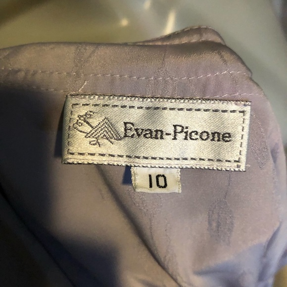 Evan Picone collarless dress shirt with lantern style sleeves 1980’s M-L - Picture 8 of 8